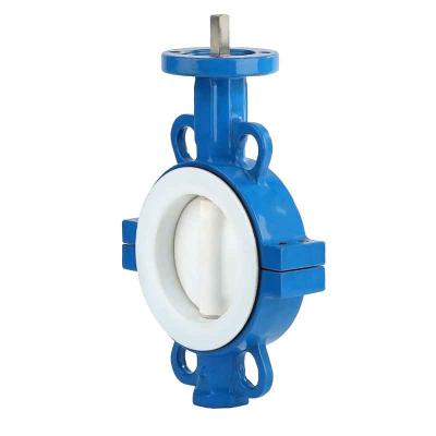 PTFE ou Válvula de borboleta revestida de borracha Staliness Steel 