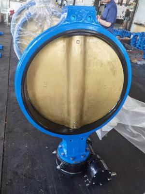 Operador de engrenagem de assento EPDM de assento de assento de válvula de wafer tipo de válvula de bronze